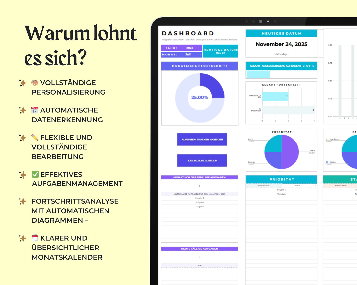 Aufgaben- und Produktivitätsplaner
